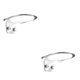 thumbnail image 3 of Riwesomey Soporte de secador de pelo de aluminio montado en la pared, estante de mano, Hardware de baño para dormitorio, colgante con soporte para el plata 2piezas Riwesomey CBP110356, 3 of 5