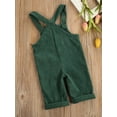 thumbnail image 2 of Baby Boy Girl Corduroy Overalls Suspender Bib Pants One-Piece Strap Jumpsuit, 2 of 6
