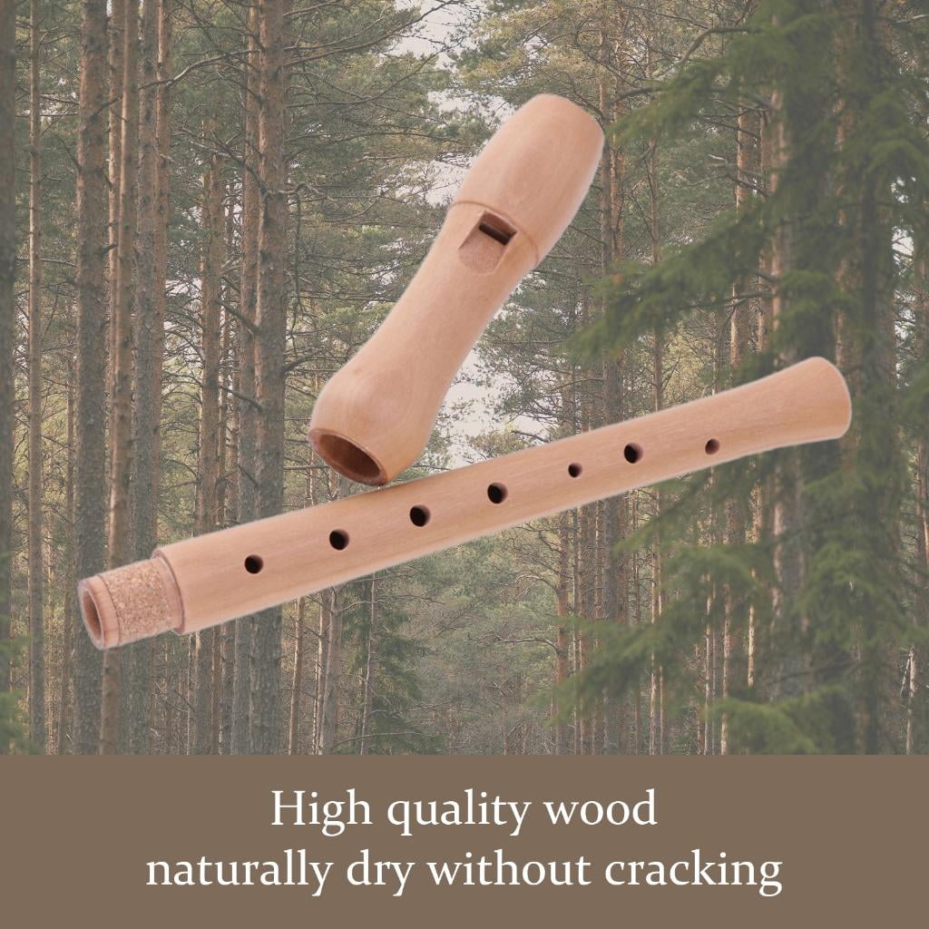 CEORPER 8 Hole Recorder German Style Treble Flute with Cleaning Rod and Carrying Case