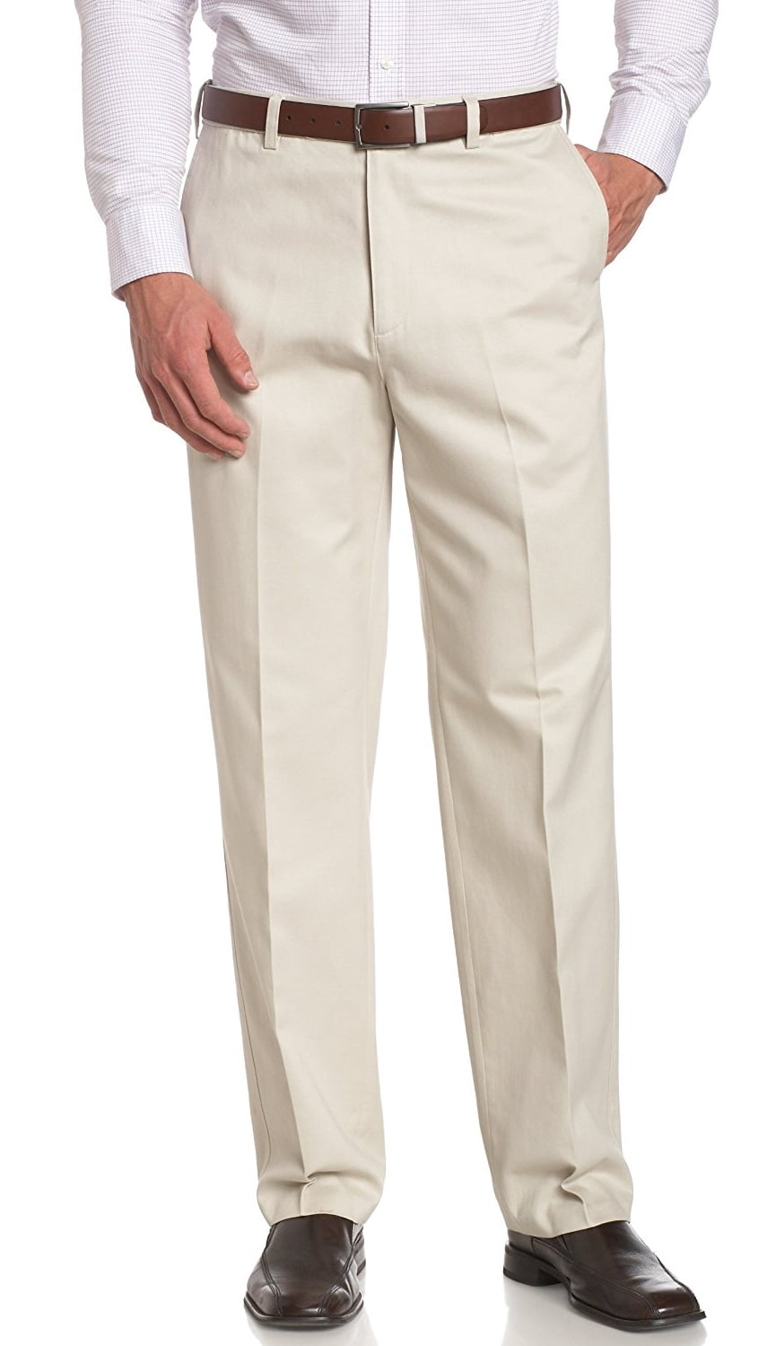 Savane Mens Flat Front No-Iron 