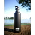 thumbnail image 2 of 25 OZ Hydro Double Walled Wall Flask Stainless Steel Metal Water Bottle Straw Lid with Handle or Bite Valve Top Vacuum Insulated Leak Proof Reusable Bike Standard Thermos Blue Black, 2 of 8