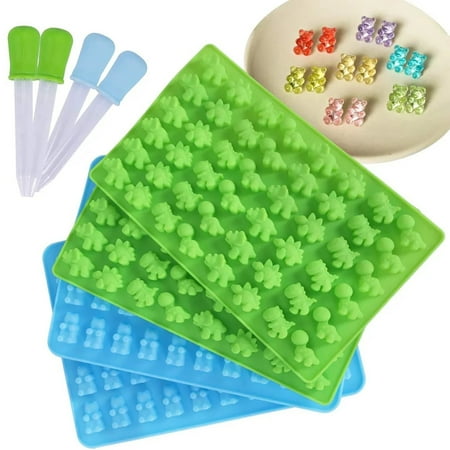 

Carmenl Clearance Deal!4 Pack Silicone Gummy Bear And Dinosaur With 4 Making Gummy Candy Chocolate With Your Kids Kitchen Ice Grid
