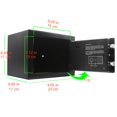 thumbnail image 5 of Key and Electronic Security Safe Box Digital Deposit Box for Home Office Hotel Business Lock Box for Cash Jewelry Storage (Black, 0.17 Cubic Feet), 5 of 9
