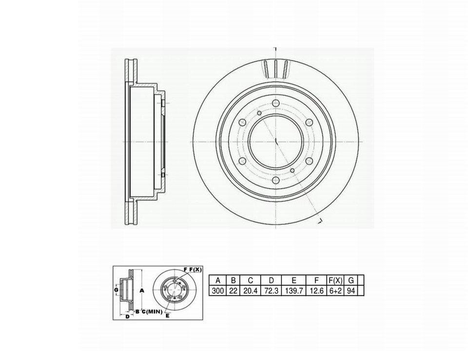 Winstop Brake Rotor, Rear WS240914, Mitsubishi Montero 2006-2001