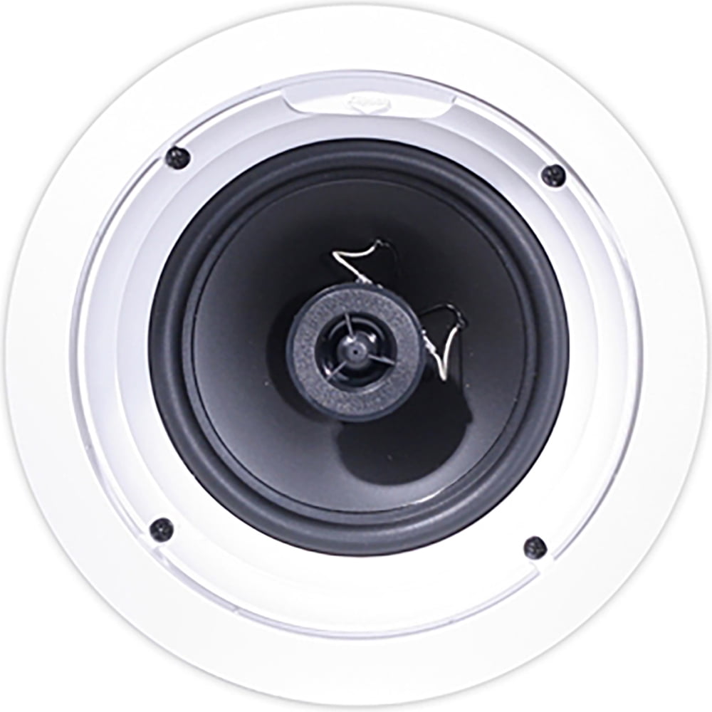 Klipsch 1007209 R-1650-C In-Ceiling Speaker White Bundle with 2 YR CPS Enhanced Protection Pack