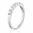 thumbnail image 2 of Vir Jewels 1/2 CTTW 7 Stone Diamond Wedding Band 14K White Gold Prong Set Round Size 9 Female Adult, 2 of 7