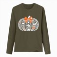 thumbnail image 4 of Godom Halloween Shirts Womens Pumpkin Shirt Tshirts Casual Letter Print Tees Cute Ghost Fall Tops, 4 of 4