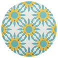 thumbnail image 3 of Ryvnso Sunflowers with Turquoise Round Plate Mats Dining Table Placemat Set of 4 for Holiday Decoration, 3 of 7