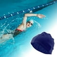 thumbnail image 2 of Unique Bargains 1 Pc Elasticity Swim Cap 5.51"x8.66" Navy Blue, 2 of 6