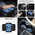 thumbnail image 5 of Jeiento Sea Turtle Car Seat Covers Full Set Steering Wheel Cover Seatbelt Pads Armrest Cover Trash Can Auto Rear View Mirror Covers Air Vent Pouch Coasters Keychain 12 Pack Blue Hibiscus Flowers, 5 of 7