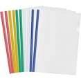 thumbnail image 1 of 10 Sheets Plastic A4 Sliding File Folder, Clear Report Covers Folder With Sliding Bar Bind, 1 of 5