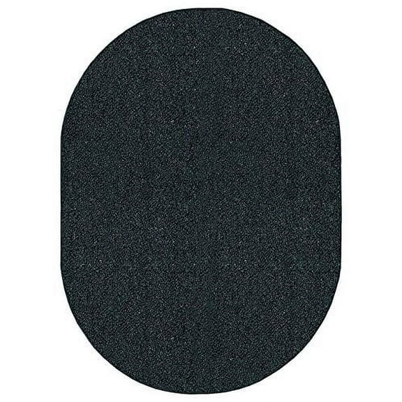 Saturn Collection Pet Friendly Indoor Outdoor Area Rug Dark Green - 6' x 8' Oval