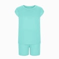 thumbnail image 4 of UAYOTSE 1T 2T 3T 4T 5T 6T Toddler Baby Girl Summer Clothes Set Short Sleeve T-shirt Tops Floral Bottom Pants Little Kids Outfits 2Pcs,Sizes 7-8 Years, 4 of 8