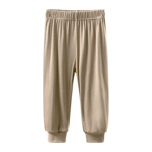 Odeerbi 1-10 Años Niños Niñas Pantalones Deportivos Modal Pantalones Deportivos Verano Workout Athletic Sports Jogger Pantalones Cintura Elástica Transpirable Joggers