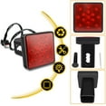 thumbnail image 6 of Mduoduo Super Bright 12/15 LED Brake Light Hitch Cover, 2 Towing Hauling, Red Light, Rear Fog Light, Added Safety for Trailer Truck Car Accessories, 6 of 10