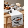 thumbnail image 3 of Table Runners 72 Inches Long Dress Scarves, Fall Pumpkins Farmhouse Kitchen/Dining Table Runner, Coffee Tablerunners, Truck Thanksgiving Autumn Black Stripes 13x72 Inch, 3 of 7