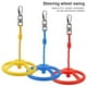 thumbnail image 3 of Eigraketly Volante Columpio Colgando Anillo giratorio Exterior Interior Patio trasero Cuerda de escalada Hebilla Kit Ejercicio de entrenamiento Escalada Rojo, 3 of 6