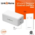 Link2Home Wireless Remote Control Outlet Light Switch, 100 ft range
