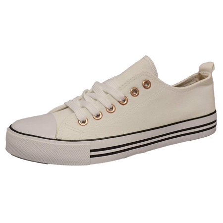 Haughty Canvas Shoes for Women Fashion Walking Shoes Ladies Sneaker Low Top HaughtyMWC-Classic (Best Paint For Sneakers)