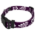 thumbnail image 5 of Country Brook Design&reg;  Purple Hawaiian Deluxe Dog Collar & Leash, 5 of 7