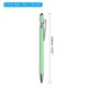 thumbnail image 2 of Bolígrafo Uxcell con punta de stylus, bolígrafo de metal, tinta negra, punta media de 1.0mm, estilo 1, paquete de 6 en verde, 2 of 6