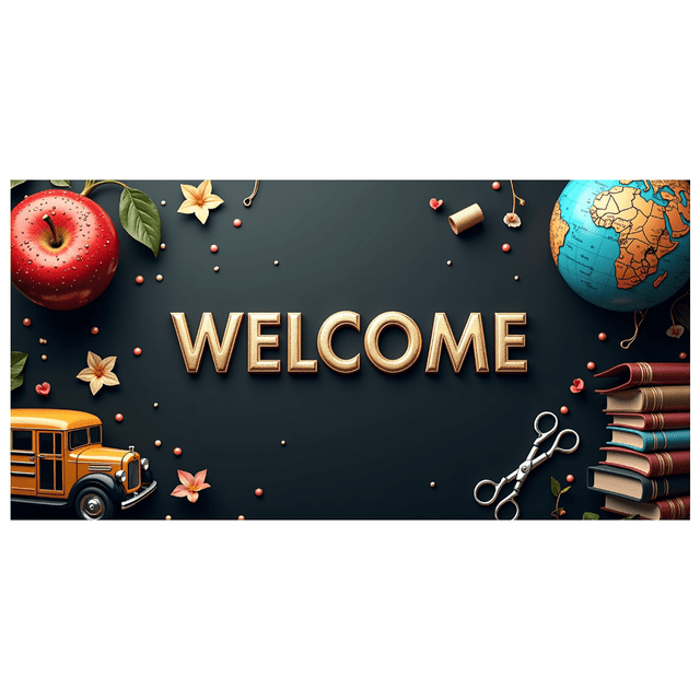 Welcome Banner with International Flags Circular Design Background Event Decoration Party Supplies Global Conference Backdrop Indoor Outdoor Display