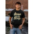 thumbnail image 5 of Christian Faith Jesus is my King Plus Size Crewneck Graphic Tee Shirt Brisco Brands 3X, 5 of 6
