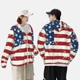 thumbnail image 5 of Picia Vintage American Flag Women's Men's UPF 50+ Sun Protection Hoodie Shirt Long Sleeve SPF Fishing Outdoor UV Hiking Lightweight Shirts-X-Large, 5 of 9