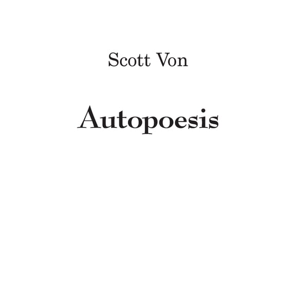 Autopoesis, (Paperback)