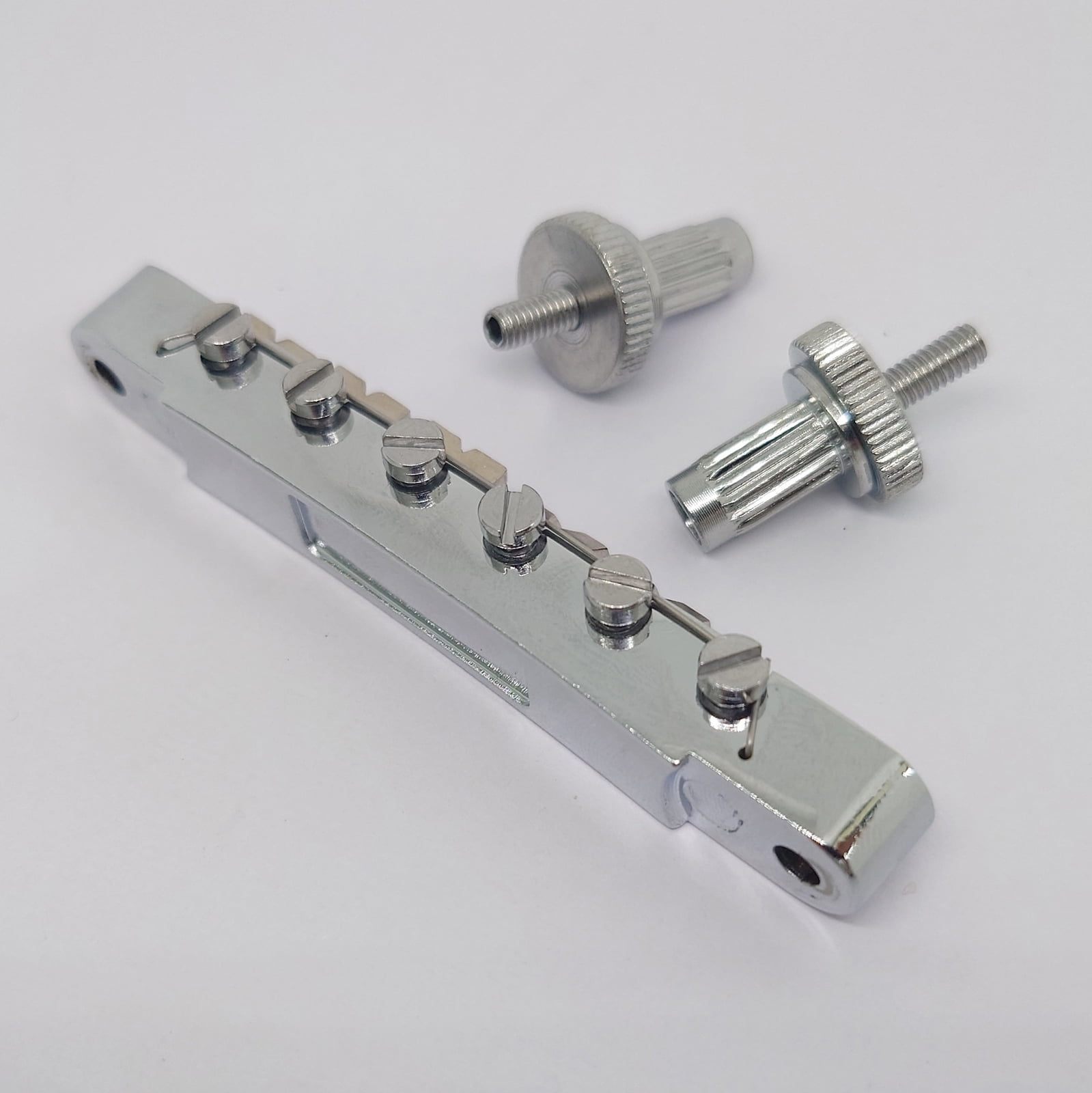 Guitar Fixed Saddle Bridge Tailpiece Set with ABR-1 Style Tune-O-Matic Bridge Chrome for ABR LP SG EPi Electric Guitars