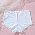 thumbnail image 5 of High Waisted Underwear for Women, Lace Trim Full Coverage Ladies Panties Stretch Briefs Sleepwear, White, X-Large, 5 of 8