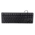 thumbnail image 4 of Teclado mecánico para juegos teclado mecánico negro con esmalte azul luz RGB de 87 teclas para oficina y trabajo ANGGREK Otros, 4 of 7