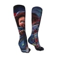 thumbnail image 2 of Lsque Chucky Print Women's Men's Novelty 20in Crew Socks Cotton Socks Knee High Socks for Walking,Running,Nurses,Pregnancy, 2 of 6