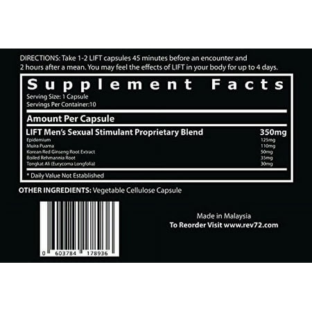 LIFT ~ Rise to Your Potential! Amplify Your Recovery Testosterone booster, Endurance and Energy Naturally!