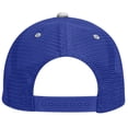 thumbnail image 2 of OTTO Cotton Blend Twill 6 Panel Low Profile Mesh Back Trucker Hat - Ryl/Wht/Ryl, 2 of 2
