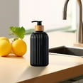 thumbnail image 3 of Djiypn 2 PCS Foaming Soap Dispenser, Refillable Foam Liquid Hand Soap Empty Plastic Pump Bottle Container for Bathroom, Kitchen, Sink (17oz, Black), 3 of 9