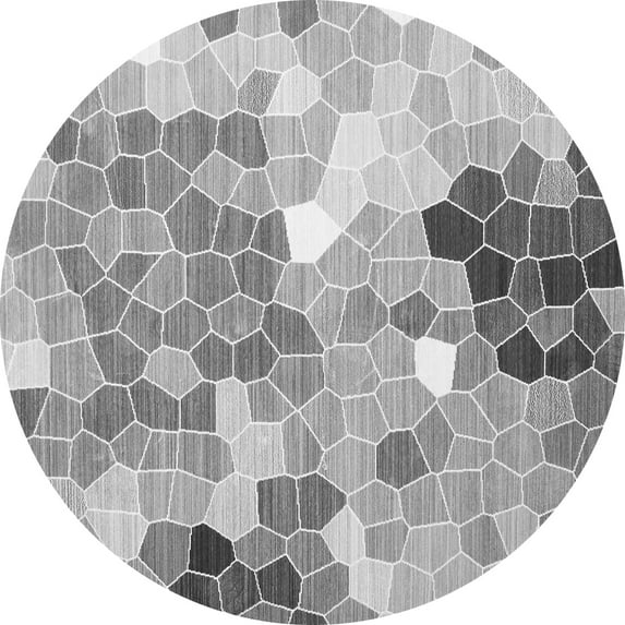 Ahgly Company Indoor Round Persian Gray Traditional Area Rugs, 5' Round
