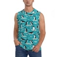 thumbnail image 1 of Balery Penguins On The Ice In The Sea Camisetas sin mangas para hombre, absorbe la humedad y protege contra el mal olor.-3X-Large, 1 of 7