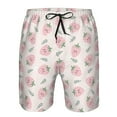 thumbnail image 4 of Naloa Floral Strawberr Men's Beach Shorts, Surfing shorts, Swim trunks, Quick Dry Swim Trunks for Surfing Beach Fun - 3X-Large, 4 of 9