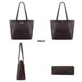 thumbnail image 6 of Montana West Tote Bags Vegan Leather Purses and Handbags for Women Top Handle Ladies Shoulder Bags, Coffee, 6 of 7