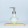 thumbnail image 4 of ZHAOCHENG Dispensadores de jabón líquido recargables, boquilla de vidrio y acero inoxidable para detergente para platos, loción de champú, encimera de baño, cocina, cuarto de lavado, 4 of 5