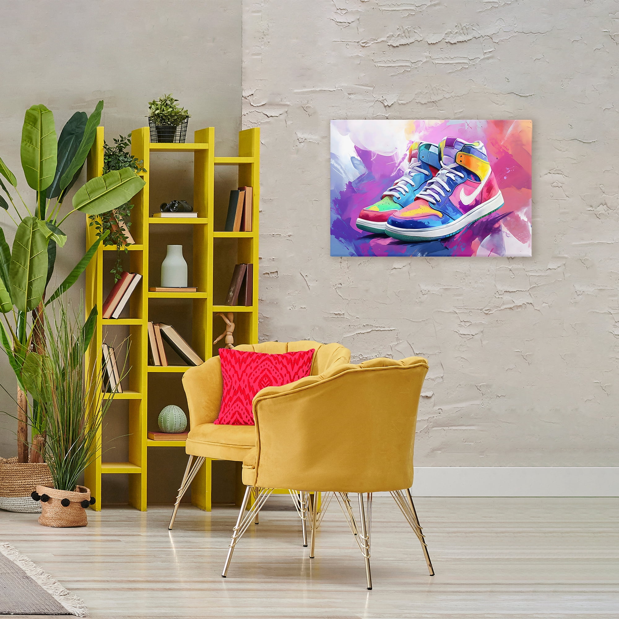 Stupell Industries Stylish Vintage Sneakers Canvas Wall Art, design by Creative Studio