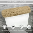thumbnail image 2 of Home Weavers Classy Bathmat Collection 100% Cotton Tufted Bath Rug, Extra Soft and Absorbent Bath Rugs, Machine Wash Dry, bath rugs for Bathroom Floor, 10" x 22" Tank Cover, Linen, 2 of 10