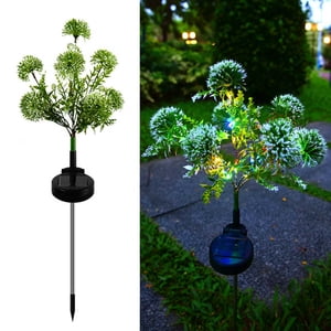 Aidoshy Solar Garden Lights Outdoor 2 Pack Solar Outdoor Lights Decorative With Colorful LED Lights Upgraded Solar Garden Decor For Yard,Solar Street Lights Outdoor