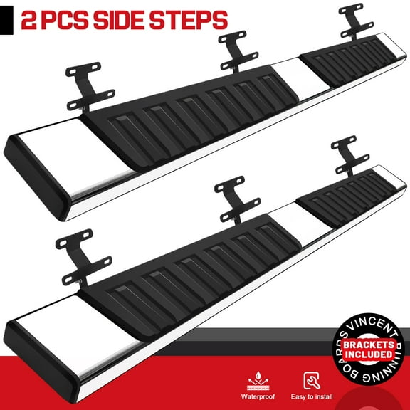 Fit 2015-2025 FORD F-150 Super/EXT Cab Nerf Bar 6" Side Step SS Running Board H
