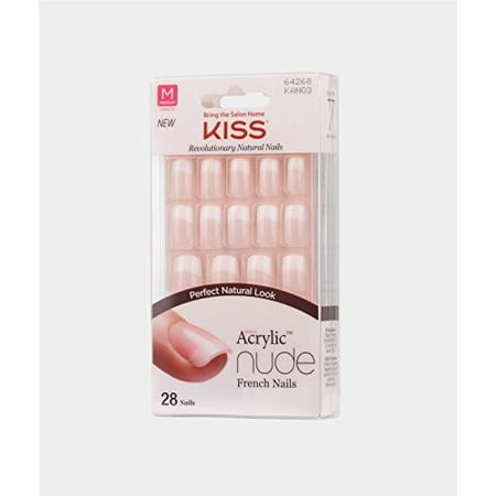 KISS Salon Acrylic Nude Nails - Cashmere (Best False Nails Uk)