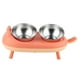 thumbnail image 2 of Cuenco de comida para perros y gatos, comedero doble para mascotas, cuenco para comida para gatos, innovación moderna, 2 of 11