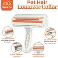 thumbnail image 6 of Pet Hair Remover Roller with Clear DustBin Lid for Couch, Carpet (Orange), 6 of 6
