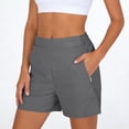 thumbnail image 2 of Shorts for Women Athletic Shorts with Pockets Lightweight Comfy Running Shorts with Liner Summer Gym Casual, 2 of 6