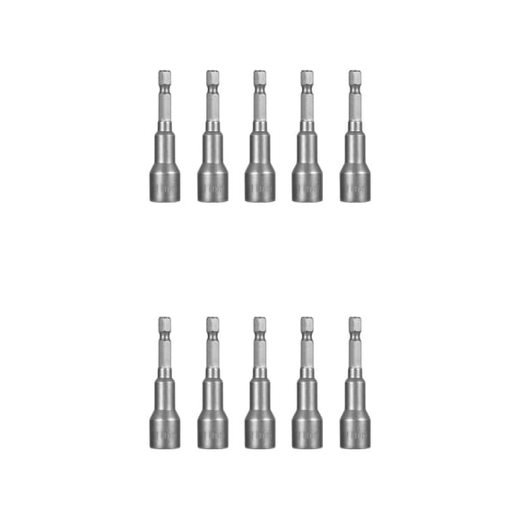 Destornillador de tuercas portátil Riwesomey 5 piezas vástago hexagonal destornillador eléctrico brocas 11x65mm